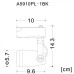 Трековый светильник Piccolo A5910PL-1BK Arte Lamp