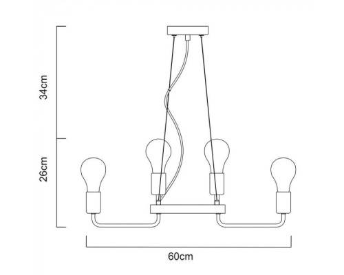 Подвесная люстра Gelo A6001LM-9BK Arte Lamp Подвесная люстра Gelo A6001LM-9BK Arte Lamp