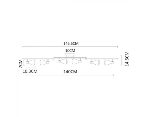 Спот Gioved A6008PL-6BK Arte Lamp Спот Gioved A6008PL-6BK Arte Lamp