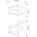 Настенный фонарь уличный Enif A6064AL-1BK Arte Lamp