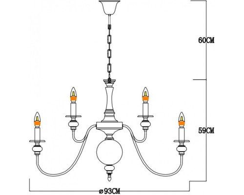 Подвесная люстра Passoni A6097LM-15PB Arte Lamp Подвесная люстра Passoni A6097LM-15PB Arte Lamp