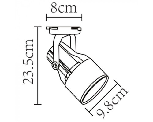 Трековый светильник Lyra A6252PL-1BK Arte Lamp