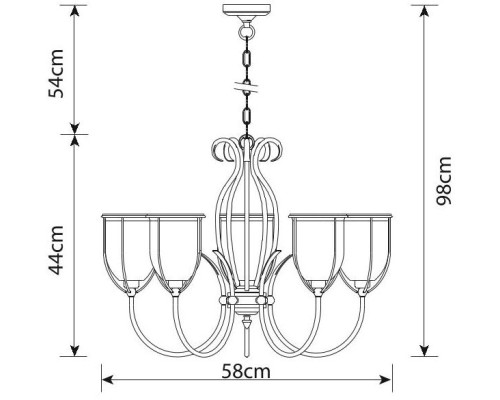 Подвесная люстра Salvador A6351LM-5AB Arte Lamp Подвесная люстра Salvador A6351LM-5AB Arte Lamp