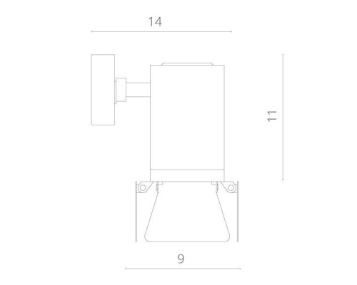 Спот Falena A6709AP-1BK Arte Lamp Спот Falena A6709AP-1BK Arte Lamp