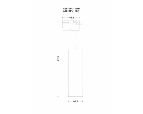 Трековый светильник Hubble A6811PL-1BK Arte Lamp Трековый светильник Hubble A6811PL-1BK Arte Lamp