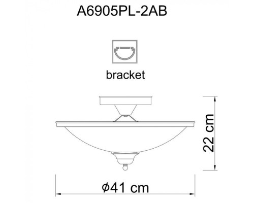 Потолочная люстра Safari A6905PL-2AB Arte Lamp Потолочная люстра Safari A6905PL-2AB Arte Lamp