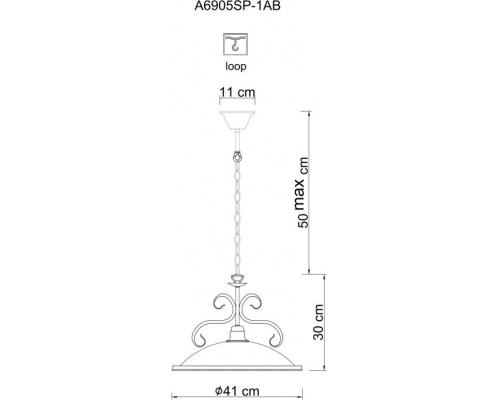 Подвесной светильник Safari A6905SP-1AB Arte Lamp Подвесной светильник Safari A6905SP-1AB Arte Lamp