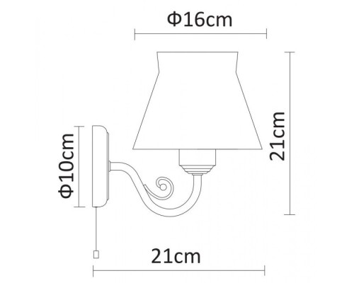 Бра Margherita A7021AP-1WH Arte Lamp