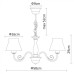 Подвесная люстра Margherita A7021LM-5WH Arte Lamp