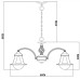 Подвесная люстра Marino A7022LM-5WG Arte Lamp