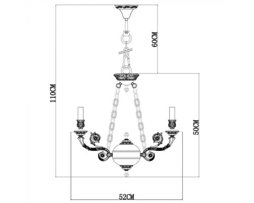 Подвесная люстра Luisa A7024LM-6WG Arte Lamp Подвесная люстра Luisa A7024LM-6WG Arte Lamp