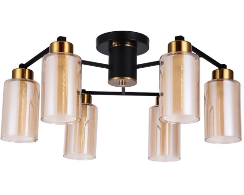 Потолочная люстра Leo A7027PL-6BK Arte Lamp Потолочная люстра Leo A7027PL-6BK Arte Lamp