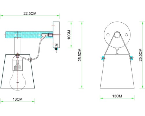 Бра Thomas A7032AP-1BK Arte Lamp Бра Thomas A7032AP-1BK Arte Lamp