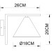 Бра David A7033AP-1BK Arte Lamp
