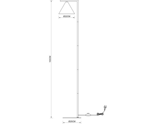 Торшер David A7033PN-1BK Arte Lamp Торшер David A7033PN-1BK Arte Lamp