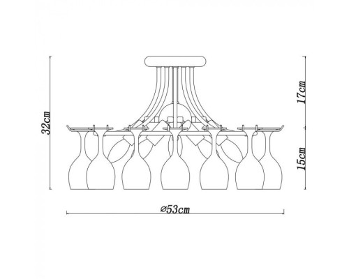 Потолочная люстра Bancone A7043PL-5CC Arte Lamp Потолочная люстра Bancone A7043PL-5CC Arte Lamp
