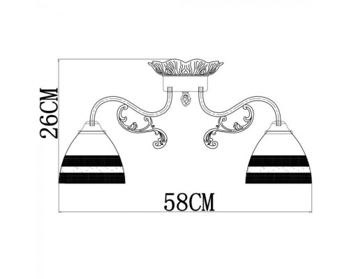 Потолочная люстра Francesca A7072PL-5WG Arte Lamp Потолочная люстра Francesca A7072PL-5WG Arte Lamp