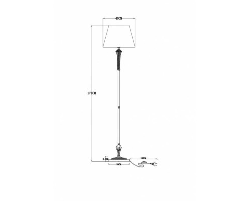 Торшер Gracie A7301PN-1PB Arte Lamp Торшер Gracie A7301PN-1PB Arte Lamp