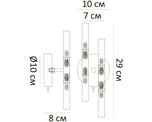 Бра Ramona A7410AP-4CC Arte Lamp Бра Ramona A7410AP-4CC Arte Lamp