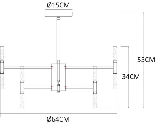 Потолочная люстра Ramona A7410PL-24PB Arte Lamp Потолочная люстра Ramona A7410PL-24PB Arte Lamp
