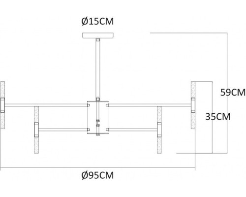 Потолочная люстра Ramona A7410PL-40PB Arte Lamp Потолочная люстра Ramona A7410PL-40PB Arte Lamp