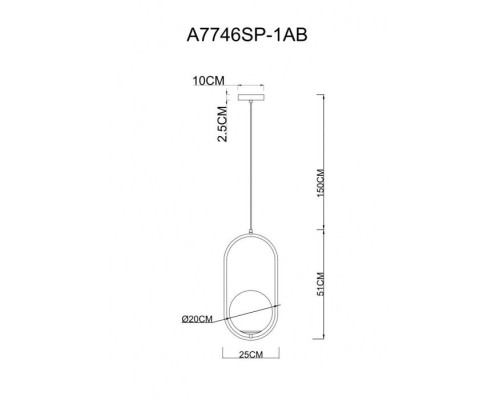 Подвесной светильник Matisse A7746SP-1AB Arte Lamp Подвесной светильник Matisse A7746SP-1AB Arte Lamp