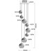 Подвесной светильник Wave A7760SP-8CC Arte Lamp