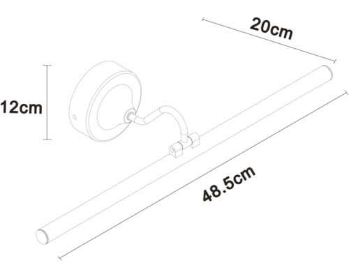 Подсветка для картин Sol A7908AP-1BK Arte Lamp Подсветка для картин Sol A7908AP-1BK Arte Lamp