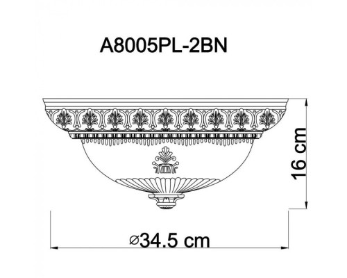 Потолочный светильник Piatti A8005PL-2BN Arte Lamp Потолочный светильник Piatti A8005PL-2BN Arte Lamp