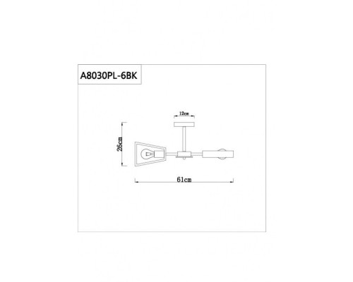 Потолочная люстра Brussels A8030PL-6BK Arte Lamp Потолочная люстра Brussels A8030PL-6BK Arte Lamp