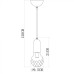 Подвесной светильник Salute A8040SP-1SG Arte Lamp