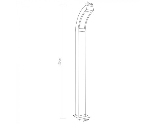 Наземный светильник Inchino A8101PA-1GY Arte Lamp Наземный светильник Inchino A8101PA-1GY Arte Lamp