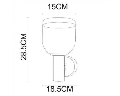 Настенный фонарь уличный Inchino A8163AL-1SS Arte Lamp Настенный фонарь уличный Inchino A8163AL-1SS Arte Lamp