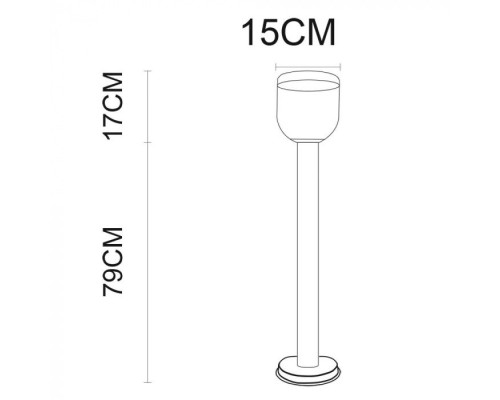 Наземный светильник Inchino A8163PA-1SS Arte Lamp Наземный светильник Inchino A8163PA-1SS Arte Lamp