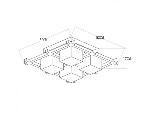 Потолочный светильник Woods A8252PL-4BR Arte Lamp Потолочный светильник Woods A8252PL-4BR Arte Lamp