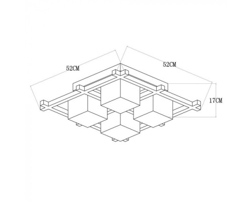 Потолочный светильник Woods A8252PL-4CK Arte Lamp Потолочный светильник Woods A8252PL-4CK Arte Lamp