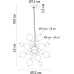 Подвесная люстра Molecule A8313SP-6GO Arte Lamp