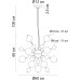 Подвесная люстра Molecule A8313SP-9GO Arte Lamp