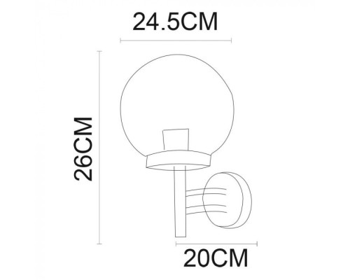Настенный фонарь уличный Gazebo A8365AL-1SS Arte Lamp Настенный фонарь уличный Gazebo A8365AL-1SS Arte Lamp