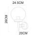 Настенный фонарь уличный Gazebo A8365AL-1SS Arte Lamp