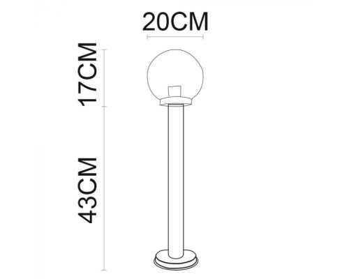 Наземный светильник Gazebo A8366PA-1SS Arte Lamp Наземный светильник Gazebo A8366PA-1SS Arte Lamp