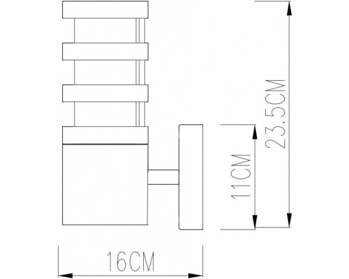 Настенный фонарь уличный Portica A8371AL-1BK Arte Lamp Настенный фонарь уличный Portica A8371AL-1BK Arte Lamp