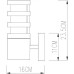 Настенный фонарь уличный Portica A8371AL-1BK Arte Lamp