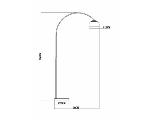 Торшер Arco A8919PN-1SS Arte Lamp Торшер Arco A8919PN-1SS Arte Lamp