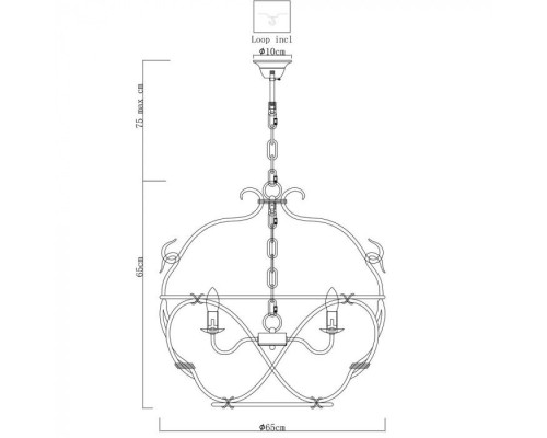 Подвесная люстра Bellator A8960SP-6GA Arte Lamp Подвесная люстра Bellator A8960SP-6GA Arte Lamp