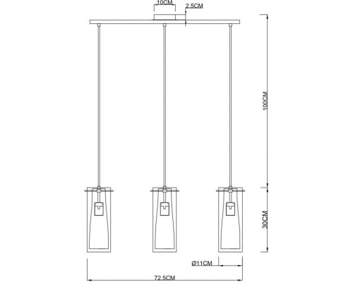 Подвесной светильник Aries A8983SP-3PB Arte Lamp Подвесной светильник Aries A8983SP-3PB Arte Lamp