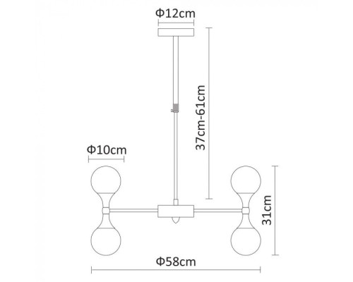 Подвесная люстра Palla A9162LM-12CC Arte Lamp Подвесная люстра Palla A9162LM-12CC Arte Lamp