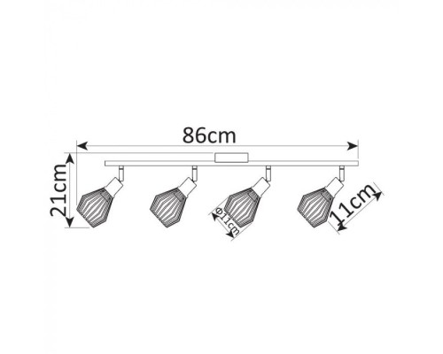 Спот Grato A9163PL-4BK Arte Lamp Спот Grato A9163PL-4BK Arte Lamp