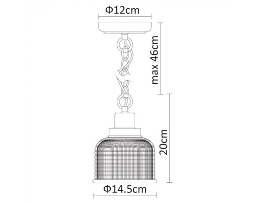 Подвесной светильник Ricardo A9186SP-1CC Arte Lamp Подвесной светильник Ricardo A9186SP-1CC Arte Lamp