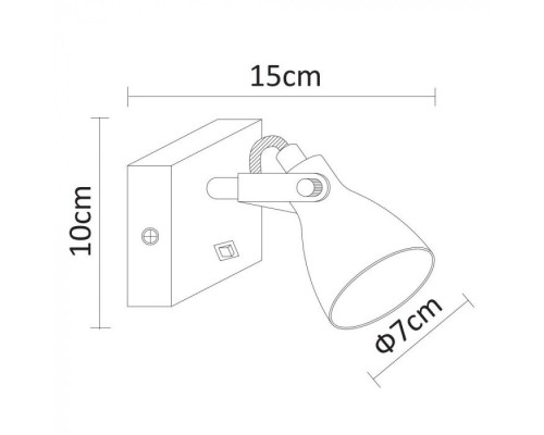 Спот Gotto A9189AP-1GY Arte Lamp Спот Gotto A9189AP-1GY Arte Lamp